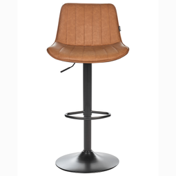 Beliani DUBROVNIK - Barkruk set van 2 - Bruin - Kunstleer