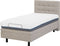 Beliani DUKE - Eenpersoonsbed - Beige - Kunststof