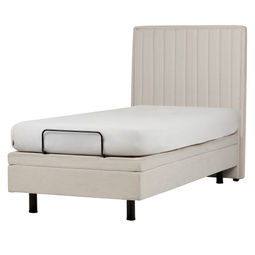 Beliani DUKE II - Eenpersoonsbed - Beige - 90 x 200 cm - Polyester