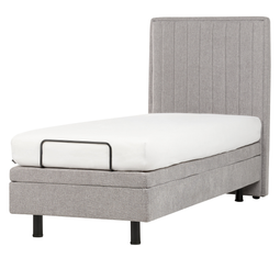 Beliani DUKE II - Eenpersoonsbed - Grijs - 80 x 200 cm - Polyester