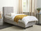 Beliani DUKE II - Eenpersoonsbed - Grijs - 90 x 200 cm - Polyester