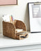 Beliani MALPELO - Bureau organizer - Lichthout - Rotan