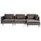 Beliani EGERIS - Hoekbank modulair - Bruin - Linkszijdig - Corduroy