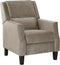 Beliani EGERSUND - TV-fauteuil - Beige - Fluweel
