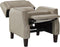 Beliani EGERSUND - TV-fauteuil - Beige - Fluweel