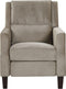 Beliani EGERSUND - TV-fauteuil - Beige - Fluweel