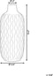 Beliani EMAR - Decoratieve vaas - Wit - Steengoed