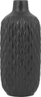 Beliani EMAR - Decoratieve vaas - Zwart - Steengoed