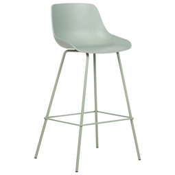 Beliani EMMET - Barkruk set van 2 - Lichtgroen - Synthetisch materiaal