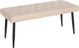 Beliani ESSONNE - Hocker - Beige - Kunstleer