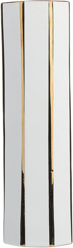 Beliani ESTELLA - Bloemenvaas - Wit - Keramiek