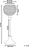 Beliani ESTERNAY - Kandelaar - Zilver - Metaal