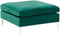 Beliani EVJA - Driezitsbank - Groen - Fluweel