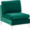Beliani EVJA - Fauteuil - Groen - Fluweel