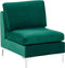 Beliani EVJA - Fauteuil - Groen - Fluweel