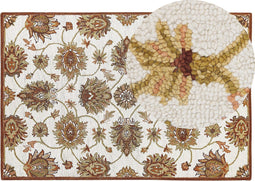 Beliani EZINE - Rug - Beige - Wol