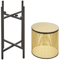 Beliani FALLOPIA - Bloempot - Beige - Metaal