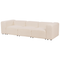 Beliani FALSTERBO - Modulaire driezitsbank - Beige - Bouclé