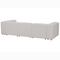 Beliani FALSTERBO - Modulaire driezitsbank - Lichtgrijs - Bouclé