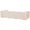 Beliani FALSTERBO - Modulaire driezitsbank met ottomaan - Beige - Bouclé