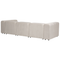 Beliani FALSTERBO - Modulaire driezitsbank met ottomaan - Beige - Fluweel