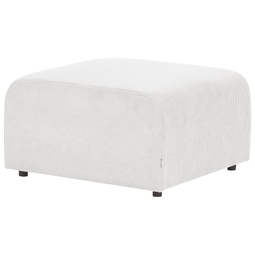 Beliani FALSTERBO - Ottomaan - Wit - Corduroy