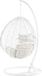 Beliani FANO - Hangstoel - Wit - PE rotan
