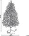 Beliani FARNHAM - Kerstboom - Blauw - PVC