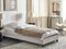 Beliani ROANNE - Eenpersoonsbed - Lichtgrijs - 90 x 200 cm - Polyester
