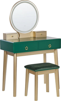 Beliani FEDRY - Kaptafel - Groen - MDF