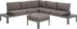 Beliani FERENTINO - Loungeset voor 5 - Grijs - Aluminium