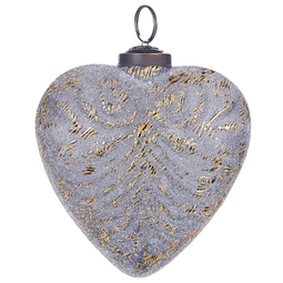 Beliani FERIABLE - Kerstballen set van 4 - Grijs - Glas