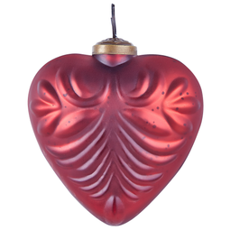 Beliani FERIABLE - Kerstballen set van 4 - Rood - Glas