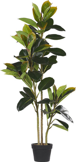Beliani FICUS ELASTICA - Kunstplant - Groen - Kunststof