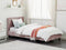 Beliani FITOU - Bekleding bed - Roze - 90 x 200 cm - Fluweel