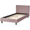 Beliani FITOU - Bekleding bed - Roze - 90 x 200 cm - Fluweel
