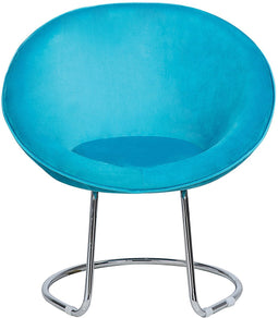 Beliani FLOBY - Armchair - Blauw - Fluweel
