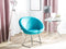 Beliani FLOBY - Armchair - Blauw - Fluweel