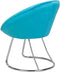 Beliani FLOBY - Armchair - Blauw - Fluweel