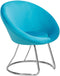 Beliani FLOBY - Armchair - Blauw - Fluweel