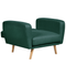 Beliani FLORLI - Fauteuil - Groen - Polyester