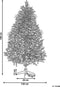 Beliani FORAKER - Kerstboom - Wit - PVC