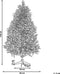 Beliani FORAKER - Kerstboom - Wit - PVC