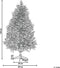 Beliani FORAKER - Kerstboom - Wit - PVC