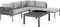 Beliani FORANO - Loungeset voor 6 - Grijs - Aluminium