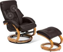 Beliani FORCE - Fauteuil - Bruin - Kunstleer