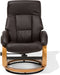 Beliani FORCE - Fauteuil - Bruin - Kunstleer
