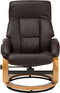 Beliani FORCE - Fauteuil - Bruin - Kunstleer