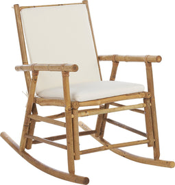 Beliani FRIGOLE - Schommelstoel - Lichte houtkleur - Bamboehout