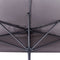 Beliani GALATI - Halfronde parasol - Grijs - Kunststof